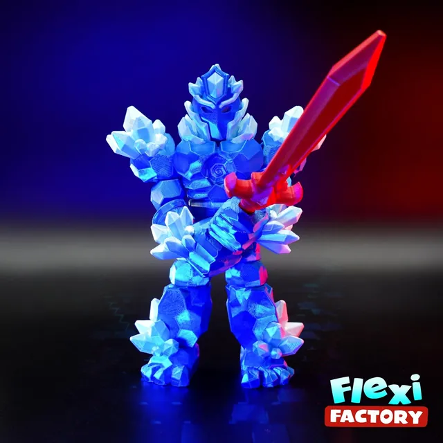 Crystal Warrior 3D Printed Fidget Toy