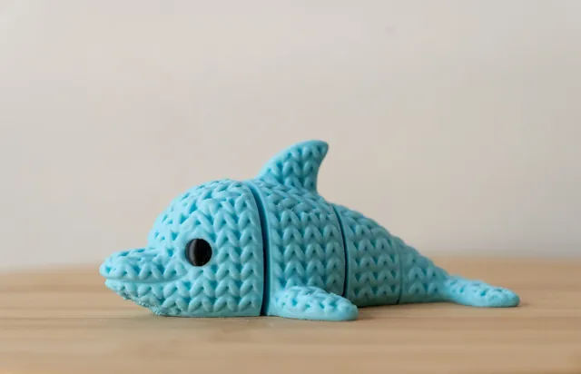 Articulated Dolphin 3D Printed Fidget Toy