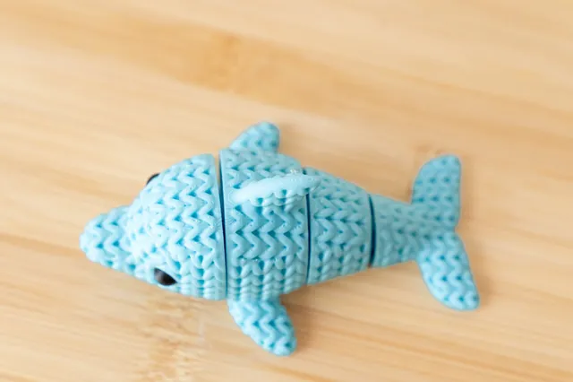 Articulated Shark 3D Printed Fidget Toy