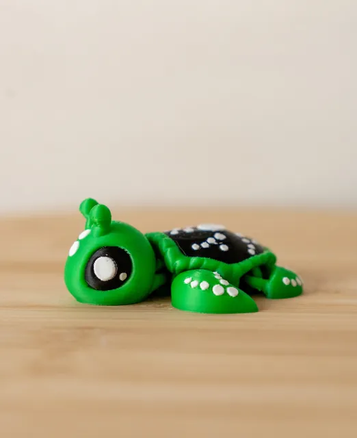 Flexi Turtle 3D Printed Fidget Toy