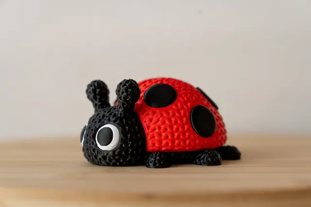 Articulated Ladybug 3D Printed Fidget Toy