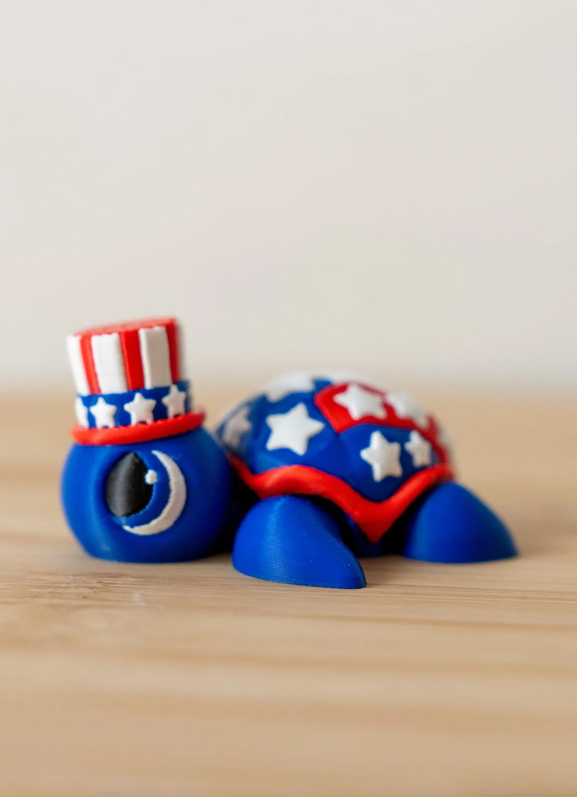Patriotic Turtle 3D Printed Fidget Toy