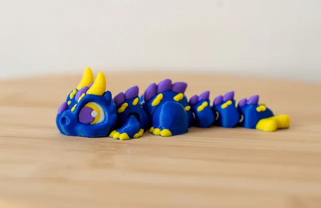Spiky Dragon 3D Printed Fidget Toy